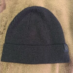 lululemon athletica Black Ribbed Beanie